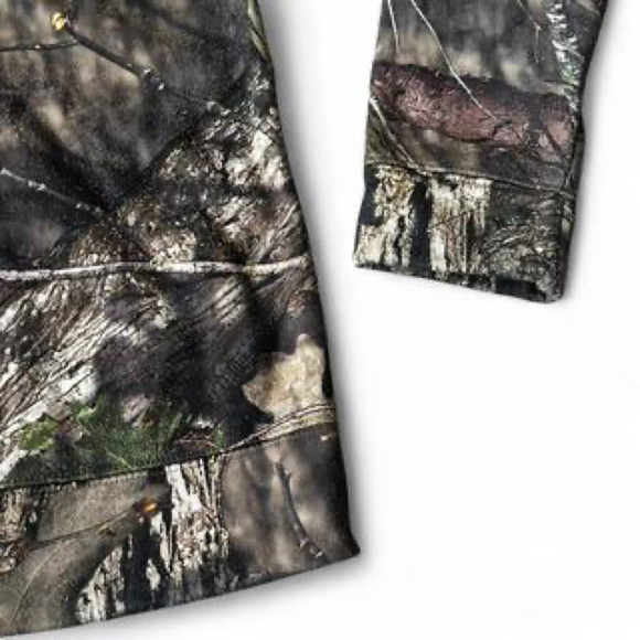 Mossy Oak Medium Camo Pullover Hoodie Camouflage Hunting Sweatshirt - Picture 8 of 8